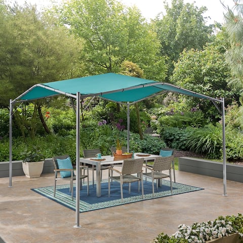 Poppy Outdoor 11.5' x 11.5' Modern Gazebo Canopy by Christopher Knight Home