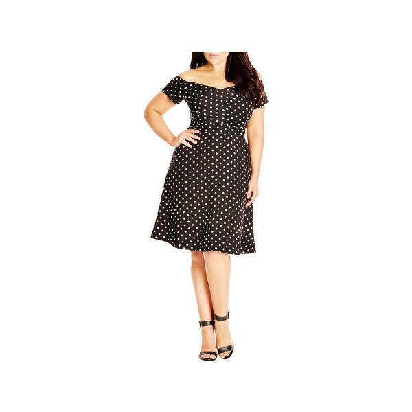 city chic polka dot dress