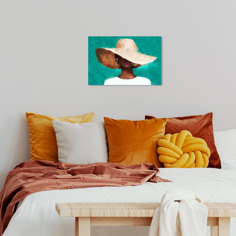 Wynwood Studio Canvas Fashion and Glam Summers in Teal Green and Modern & Contemporary Wall Art Canvas Print - 16 x 24