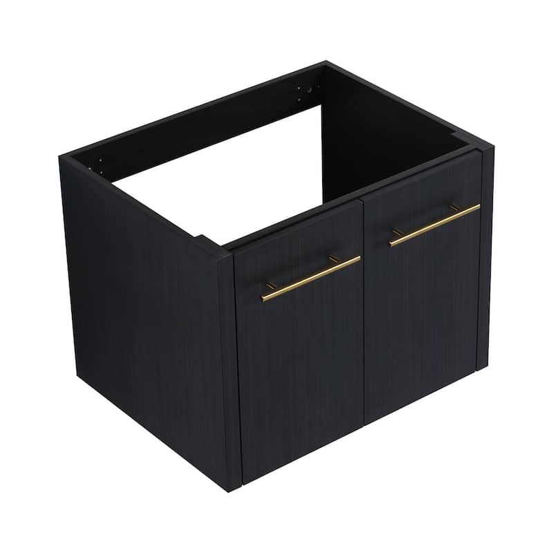 24 Inch Wall-mounted Bathroom Vanity (Only the Cabinet Body, No Top Sink)-