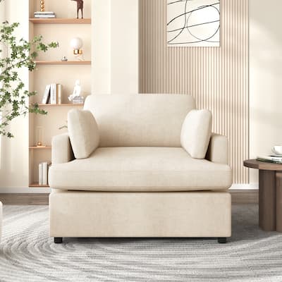 Oversized accent single chair for living room