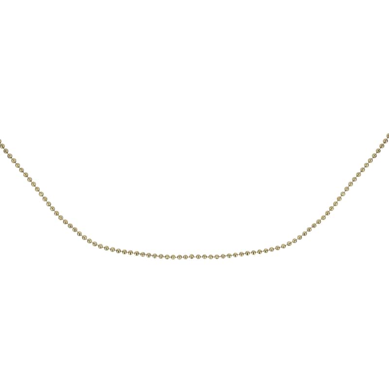 15' x 0.25" Celestial Gold Lame Beaded Artificial Christmas Garland