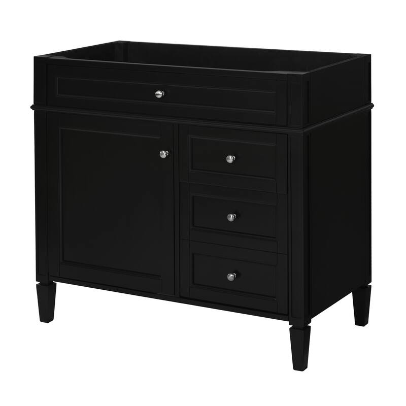 36" Wood Bathroom Vanity with 2 Drawers (No Top Sink)