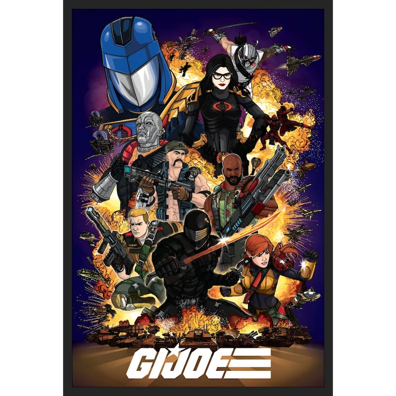 Gi Joe - Universe Framed Art Poster - 24 x 36 Inch