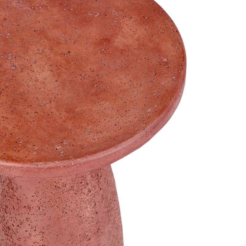Classic Home Collins 19" Concrete Outdoor Accent Table