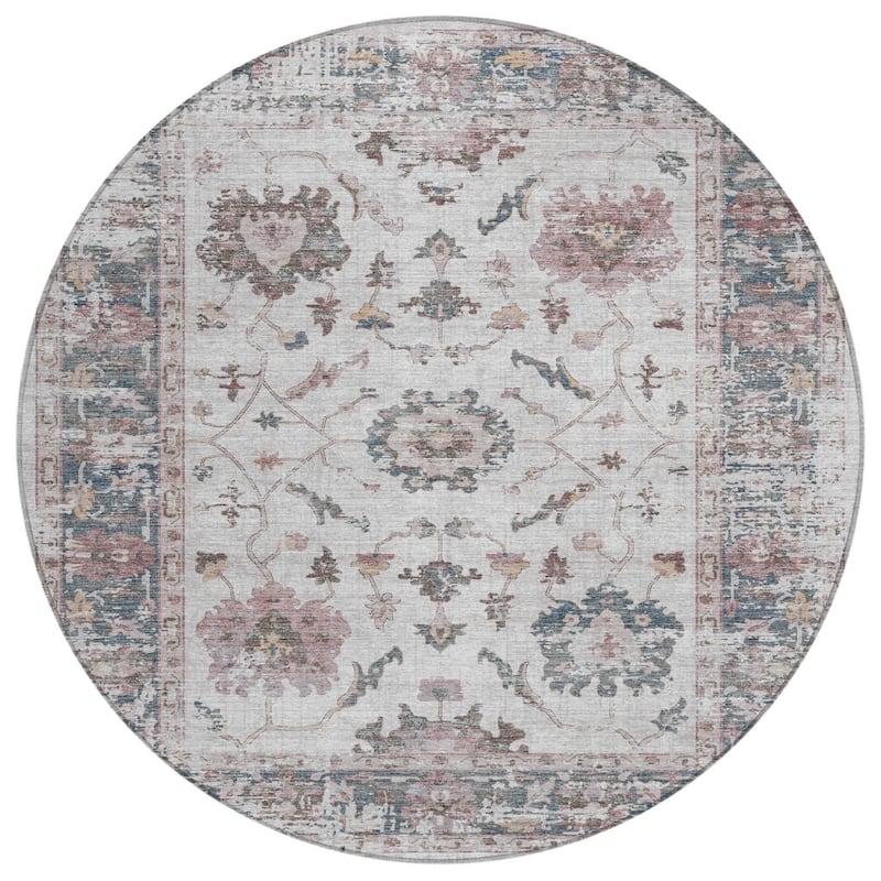 HomeRoots Floral Traditional Rectangle Outdoor Rug