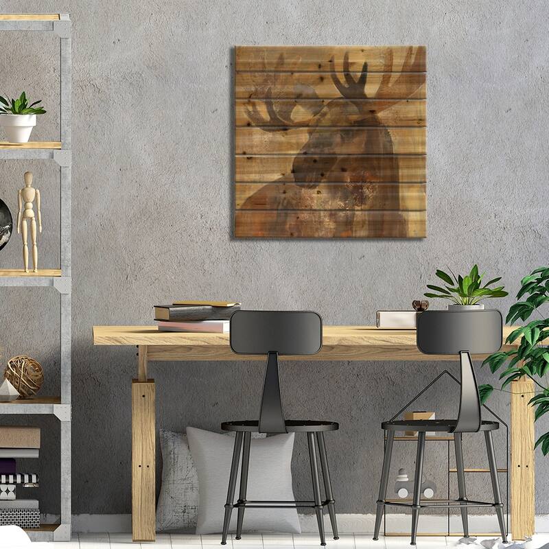 Into The Wild II Print On Wood by Albena Hristova - Multi-Color