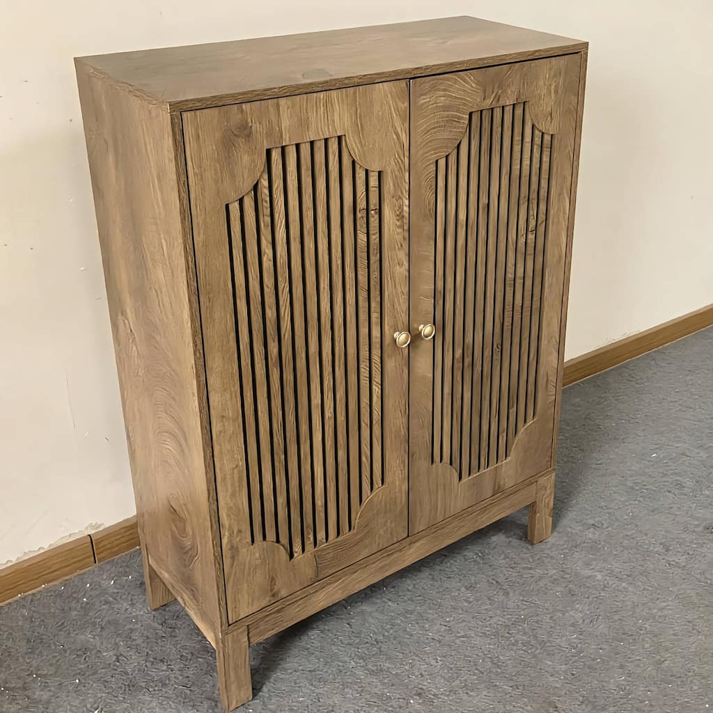 6-Tier Shoe Cabinet with Doors and Adjustable Shelves for Entryway