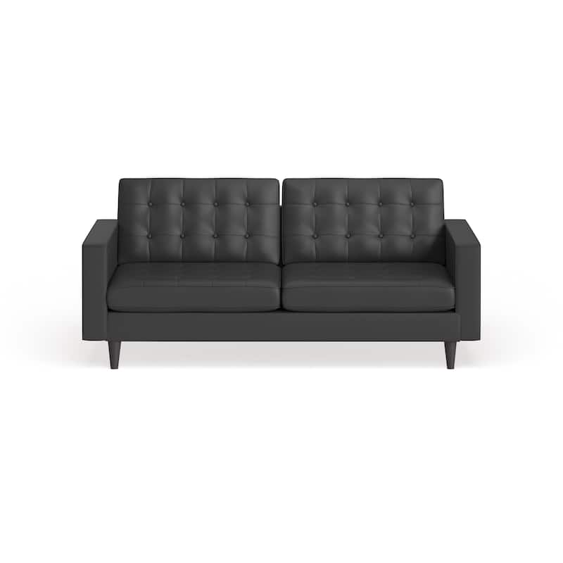 Carson Carrington Eggedal Tufted Bonded Leather Sofa