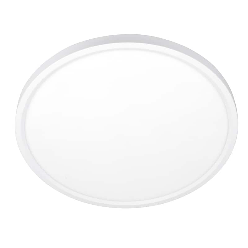 LED Flushmounts Collection 1-Light Flush Mount, White - White