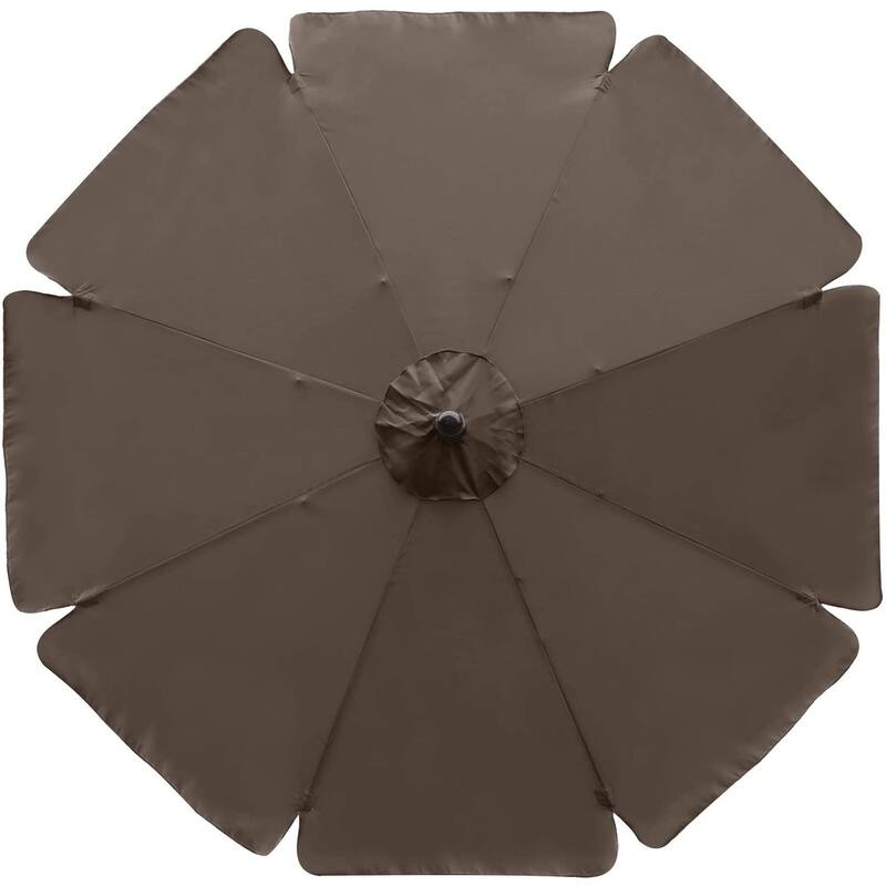 ABCCANOPY 9FT Outdoor Table Market Umbrella Tilt and Crank for Garden