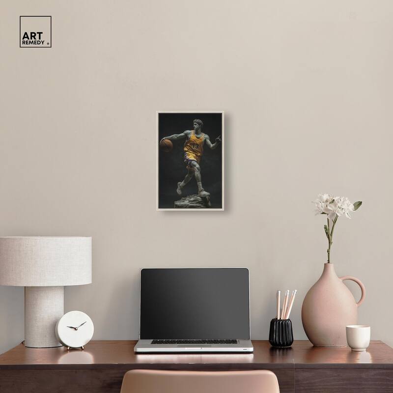 Basketball Sculpture II Canvas by Art Remedy
