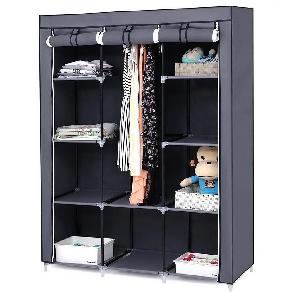 Moveable closet cheap rack