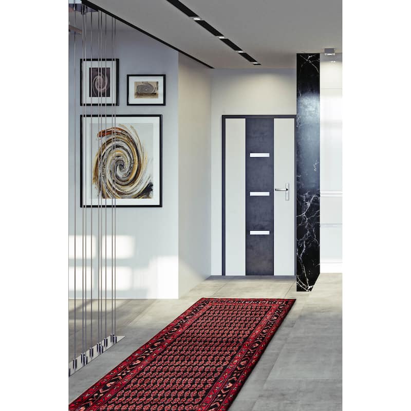 Anatolian Vintage Navy Rug 3'5" x 10'0" - 3'8 x 15'10