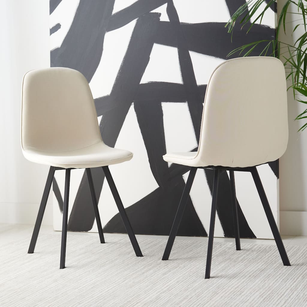 SAFAVIEH Erla Modern Dining Room Chair (Set of 2) - 20.1" x 16.5" L x 34.6" H - 20Wx17Dx35H
