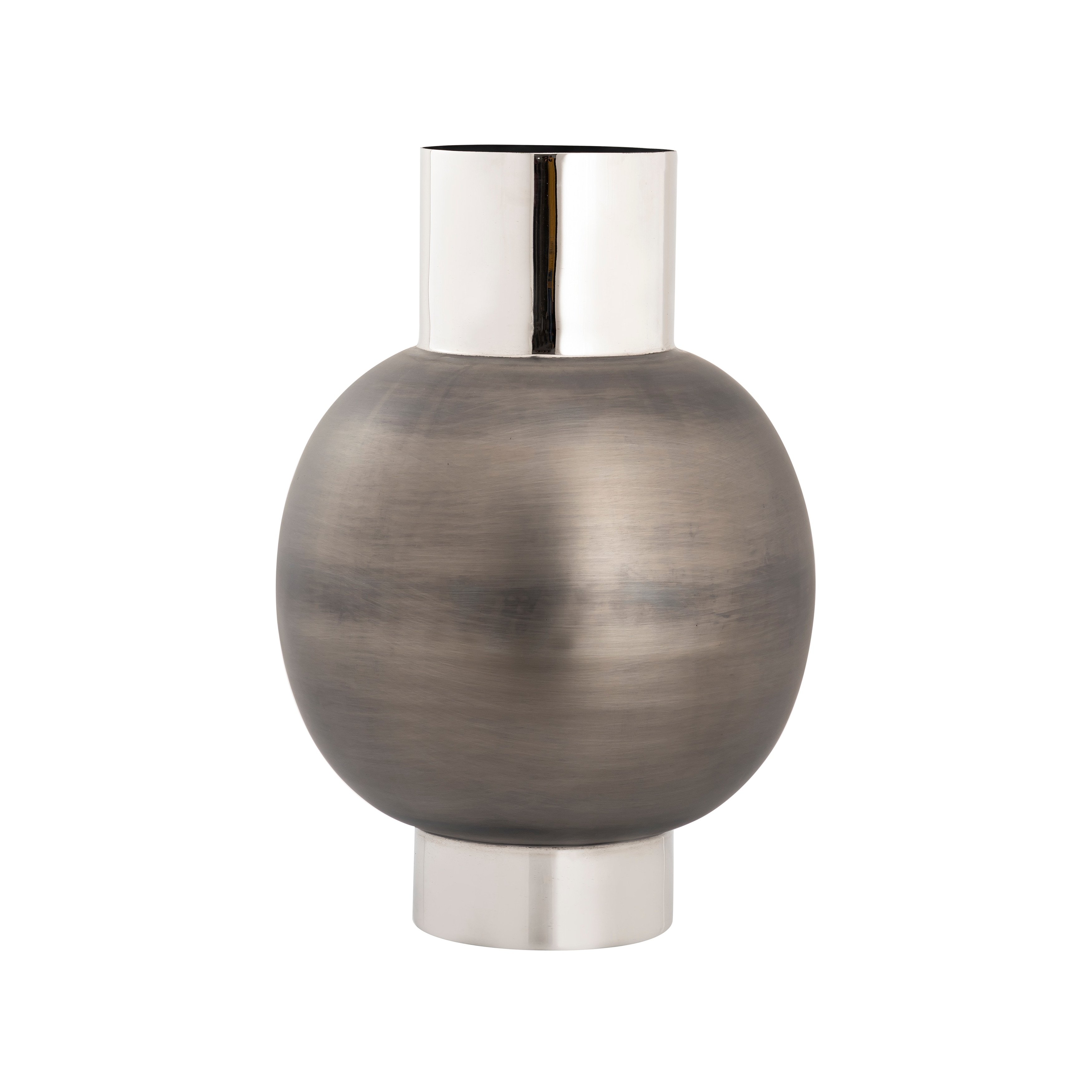 Atlas Allred Metal Two-Tone Oversized Vase