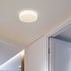 preview thumbnail 6 of 9, Wry Lighting Toli Integrated LED Flush Mount in Brushed Champagne Brass