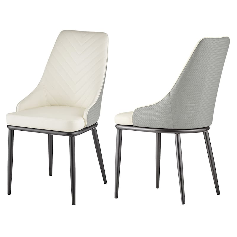 Faux Leather Upholstered Dining Chairs, Set of 4 - 18.1"W x 21.3"W x 36.6"H