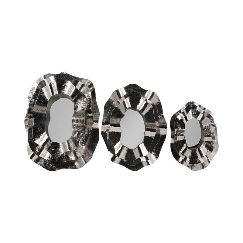 Metal Modern Wall Mirrors Set of 3 - 16", 20" - 24.0"