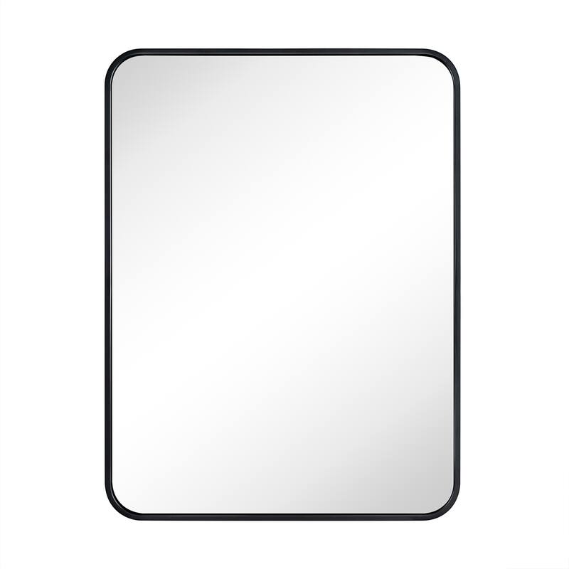 Rounded Rectangle Bathroom Vanity Mirror, Vertically/Horizontal Hanging