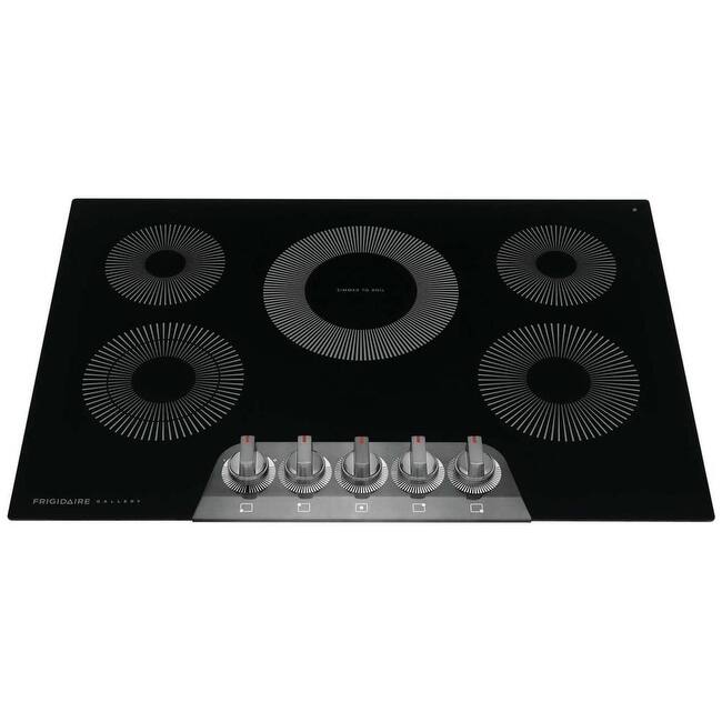 Frigidaire GCCE3070A Gallery 30" Wide 5 Burner Electric Cooktop with - Black Stainless Steel