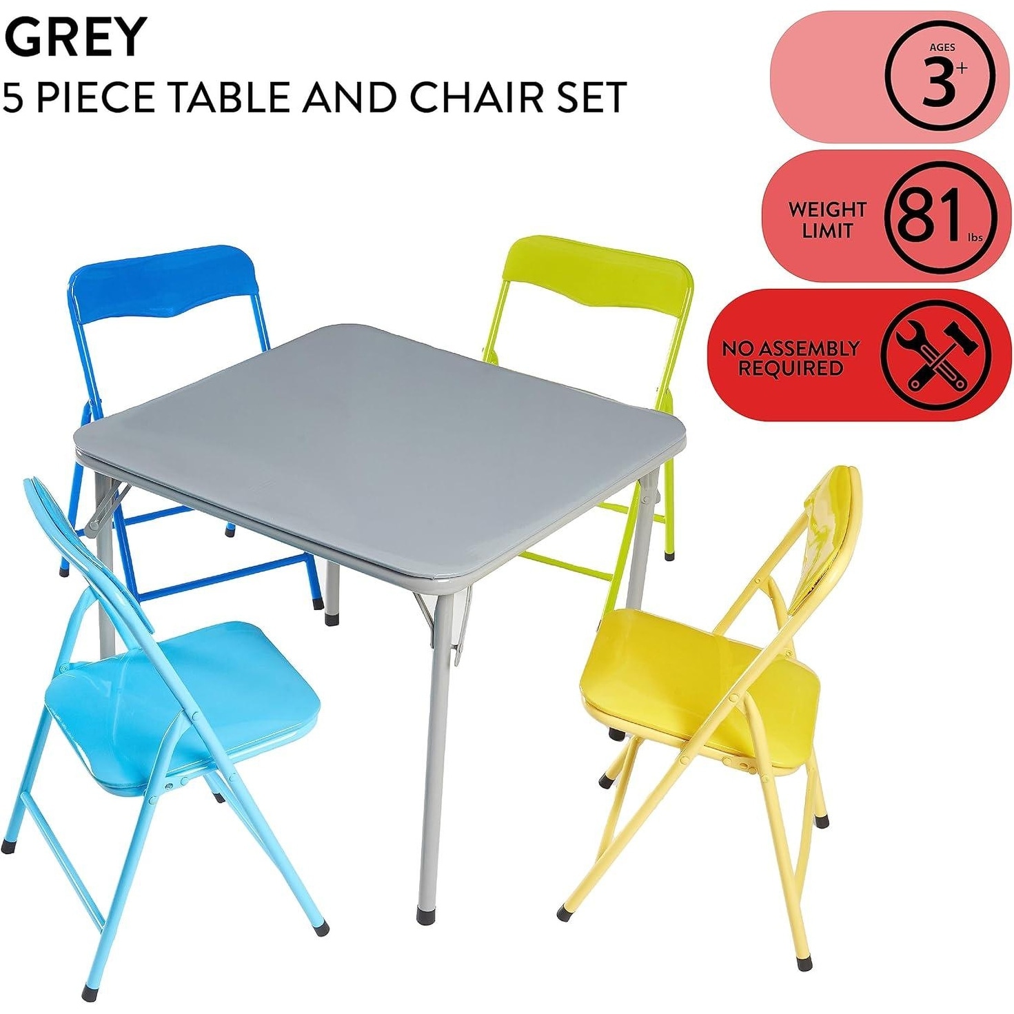 Heritage Kids Folding Table and Chair Set - Overstock - 42922949