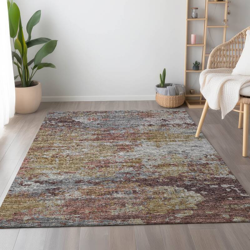 Premium Washable Super Soft Abstract Modern Mayfield Rug - Multi - 5' x 7' 6" - Rectangle