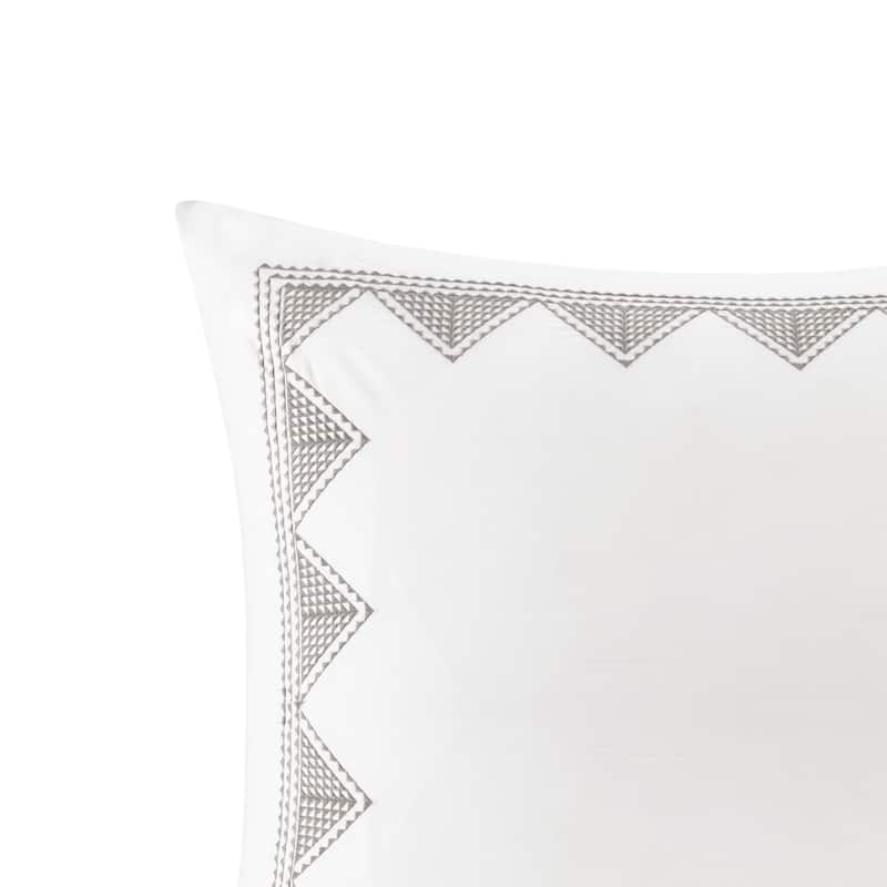 INK+IVY Isla Cotton Embroidered Euro Sham