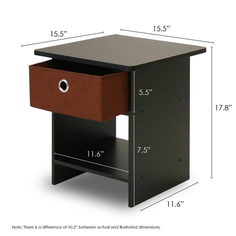 Porch & Den Cooper Square End Table/ Nightstand with Bin Drawer