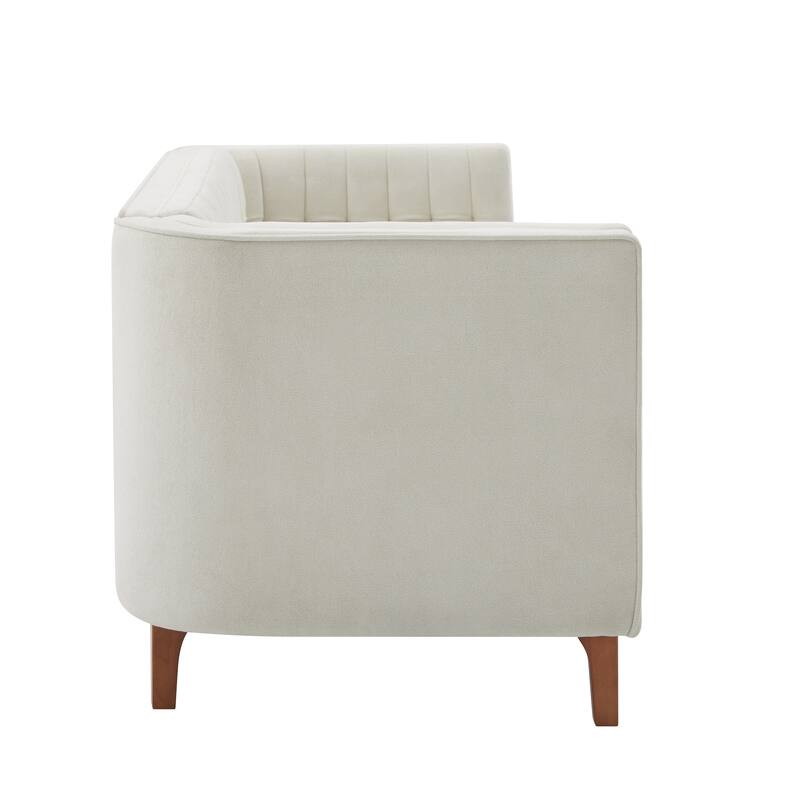 Christopher Knight Home - American Design 76" Upholstered 3-Seater Sofa with Channel Tufted Back