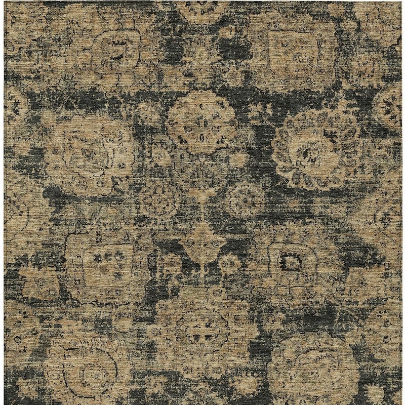 HomeRoots Floral Transitional Rectangle Outdoor Rug
