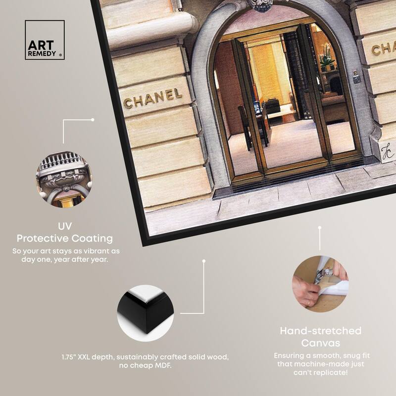 Expensive Store in Paris Canvas by Art Remedy