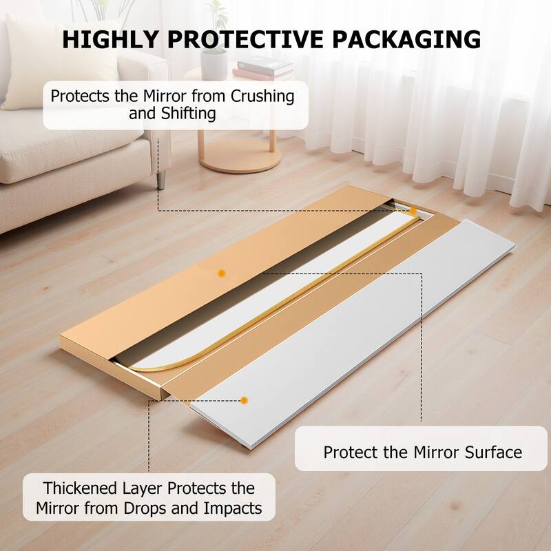 Full Length Mirror with Stand, Floor Mirror with Aluminum Alloy Frame for Bedroom, Standing Full Body Mirror for Wall, Cloakroom