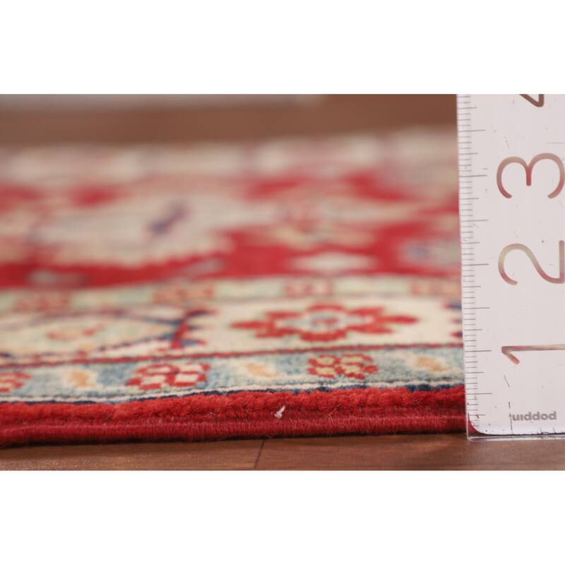 Red Kazak Foyer Rug Hand-Knotted Oriental Accent Wool Carpet - 2'8" x 3'11"