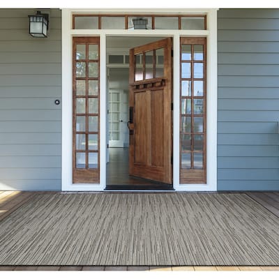Samantha Diva Gray- Multicolor Indoor/ Outdoor Area Rug