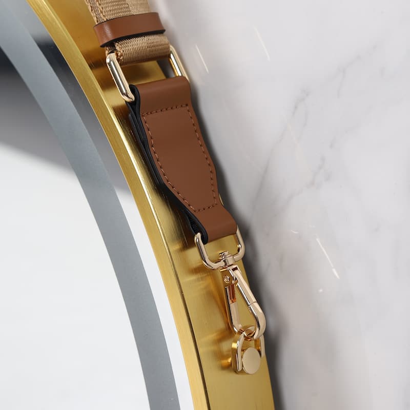 Smart Round LED Bathroom Mirror Light Frame Defogger Dimmable 3 Color