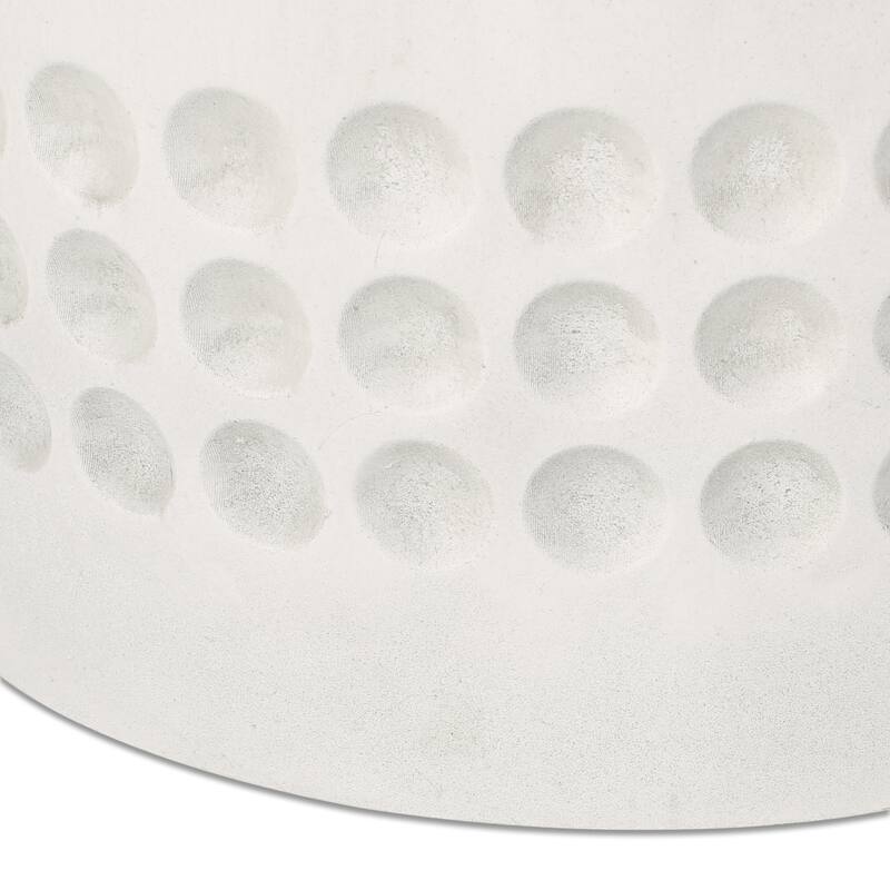 Handmade Round Planter, Unique dot Design for holding flowers herbs