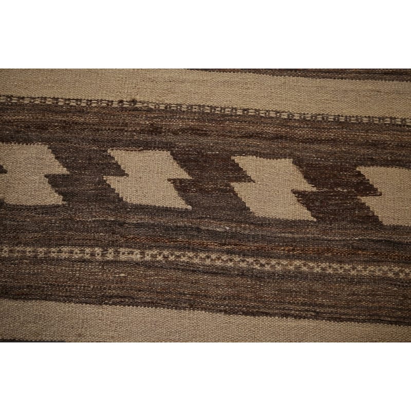 Nomadical Kilim Persian Vintage Area Rug Hand-Woven Wool Carpet - 5'5"x 8'2"