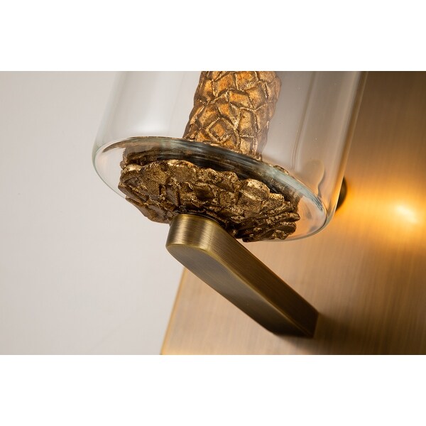 Small brass sales wall sconce