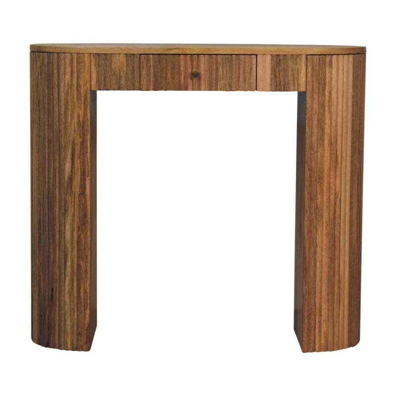 Artisan Furniture Solid Wood Soba Straight Console Table, 1 drawer - Wood - Oak