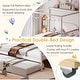 preview thumbnail 5 of 7, Gymax Full Size Canopy Bed with Trundle Wooden Platform Bed Frame