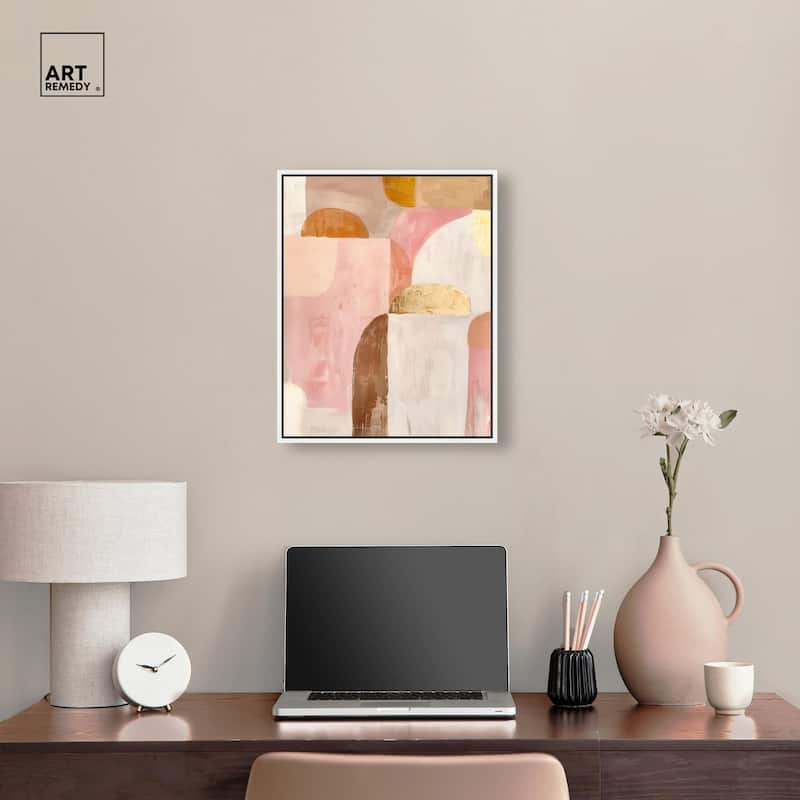 Rose Quartz and Sand II Canvas by Art Remedy