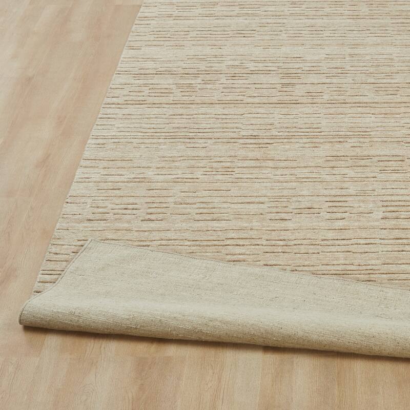 Minimalist Solid Wool Area Rug