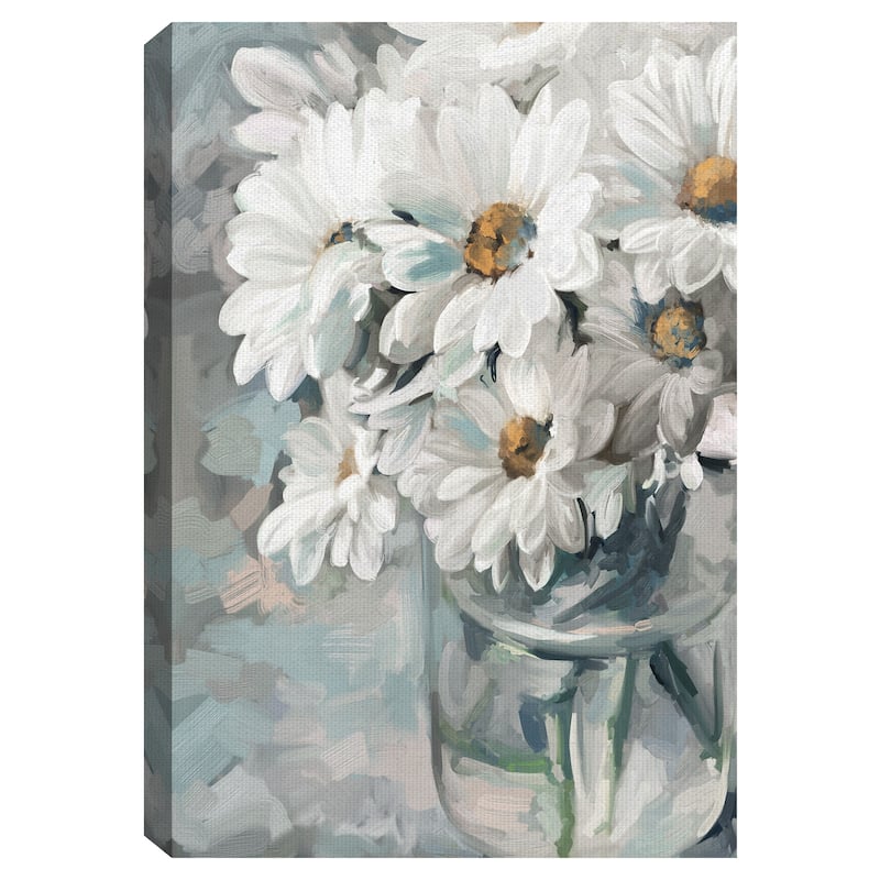 Mason Jar Bouquet II by Studio Arts Canvas Art Print