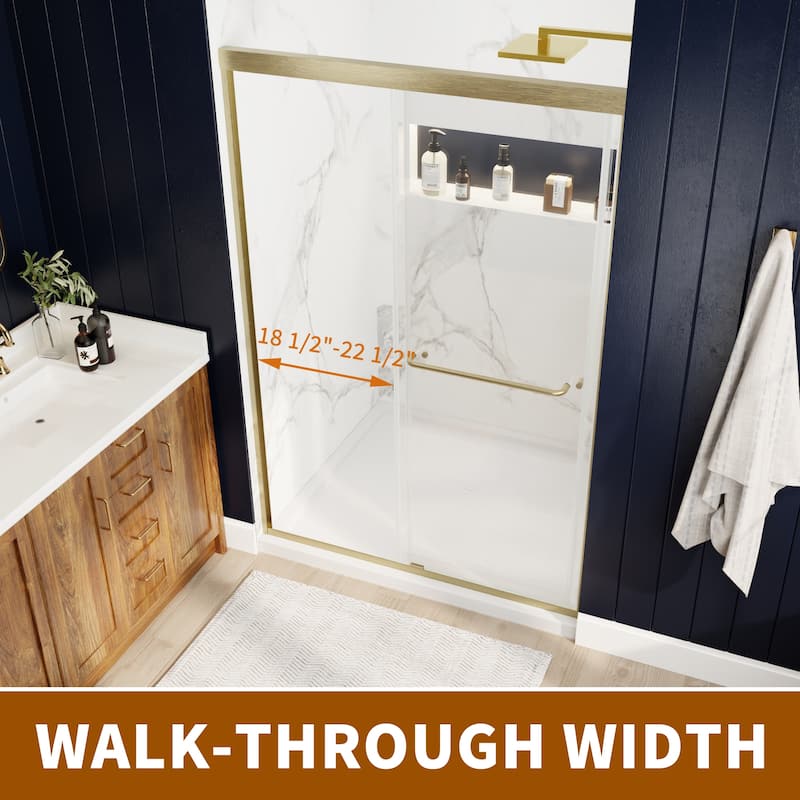 Modland 44-48''x 70'' Glass Shower Door - 44''-48''x 70''