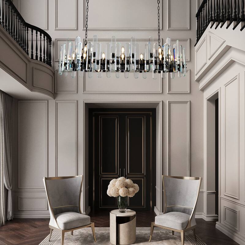 KAYLA 24- 54in Modern Luxury Crystal Chandelier Lighting - LED Ceiling Light Fixture