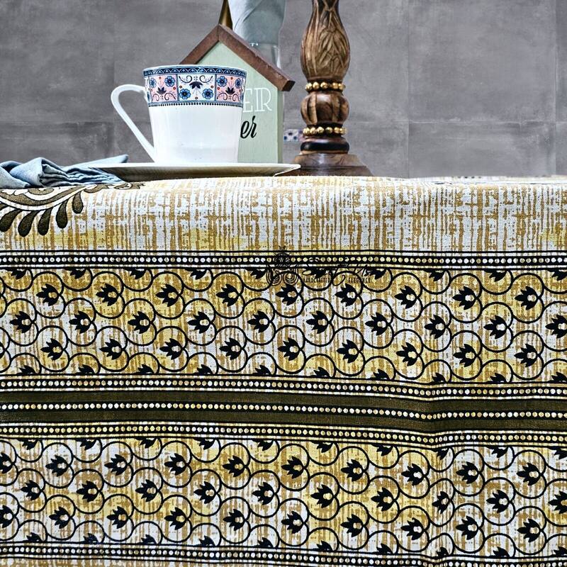 Cotton Floral Tablecloth Rectangle - 70 x 102 in.