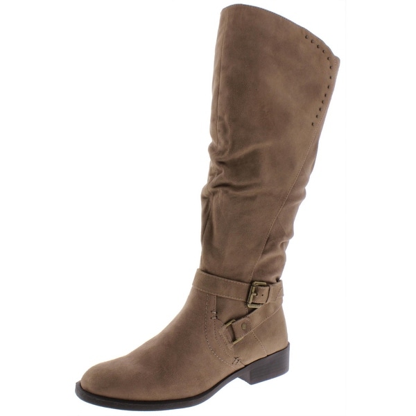 taupe tall boots womens