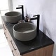 preview thumbnail 28 of 79, Trento Bath Vanity with Sintered Stone Top with Concrete Sink (R)