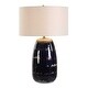 preview thumbnail 1 of 3, Uttermost Orleans Blue Glaze Table Lamp - N/A